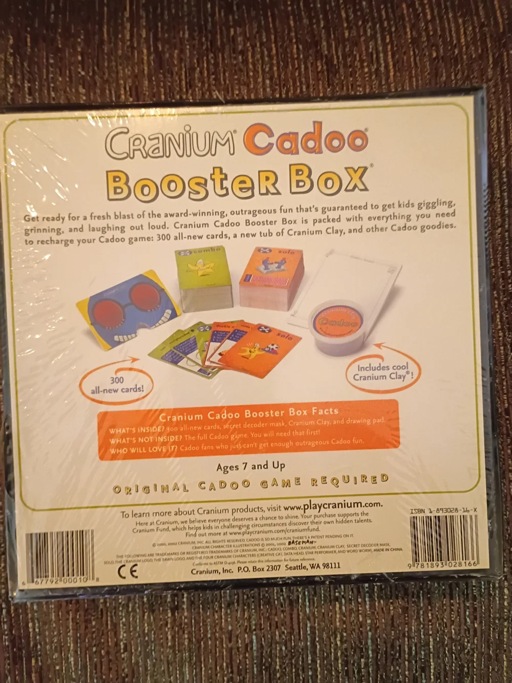 Cranium Cadoo Booster Box Expansion 300 Cards, Decoder Mask, Clay, Drawing Pad